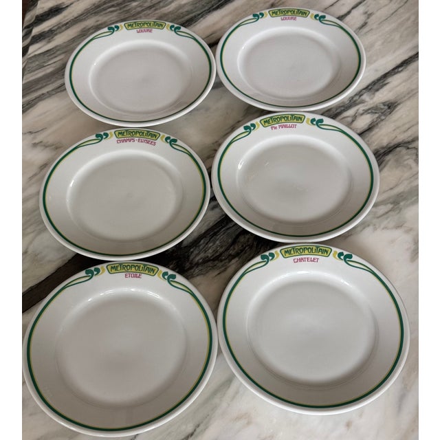 Porcelain De Paris Dessert Plates - Set of 6 For Sale - Image 10 of 14