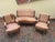Pink Umbertine Living Room Set in Walnut, 1890s, Set of 3 For Sale - Image 8 of 8