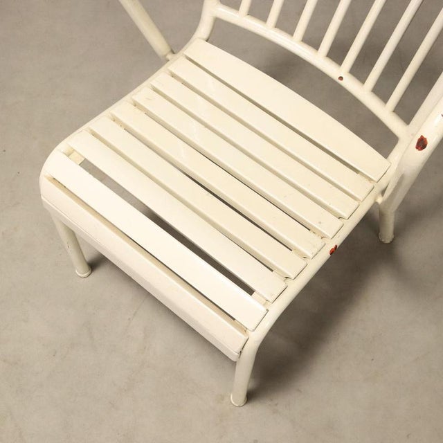 Vintage White Metal Chairs, 1970s, Set of 2 For Sale - Image 6 of 9
