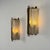 Large Brass and Pressed Glass Sconces by Jacques Adnet, France, 1960s, Set of 2 For Sale - Image 4 of 18
