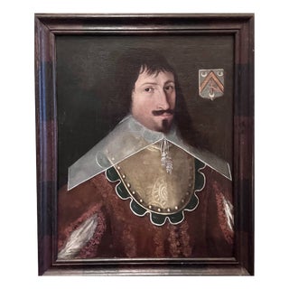 Unknown, Portrait of a Gentleman 1650, Oil on Canvas, Framed For Sale