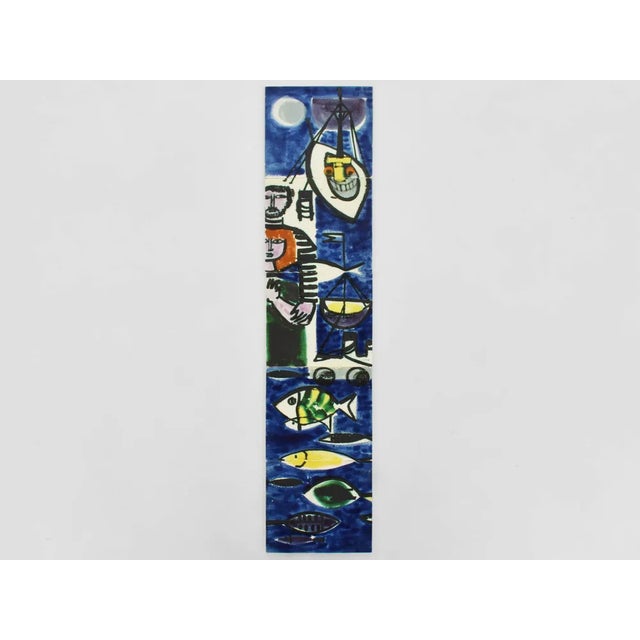 1950s Czechoslovakian Decorative Tiles, 1950s, Set of 5 For Sale - Image 5 of 5