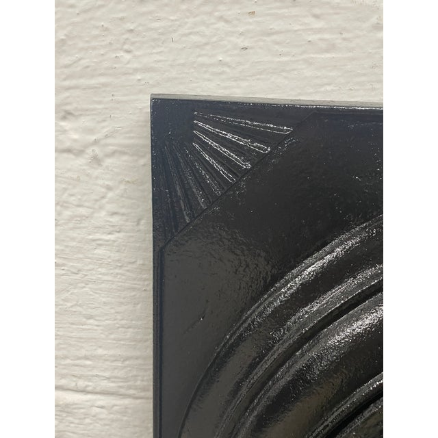 Late 18th Century Late 18th Century 21" W X 27"h Decorative Cast Iron Fireplace Surround and Wagon Wheel Insert For Sale - Image 5 of 5