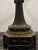 Metal Vintage 38” Hollywood Regency Brass & Marble Prism Lamp For Sale - Image 7 of 10