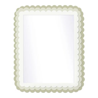 Fleur Home x Chairish Carnival Krewe Rectangle Mirror in Cooking Apple Green, 36x48 For Sale
