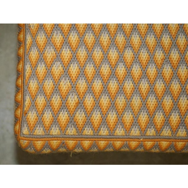 Small Georgian English Country House Footstool with Embroidered Top Bun Feet, 1800s For Sale - Image 14 of 18