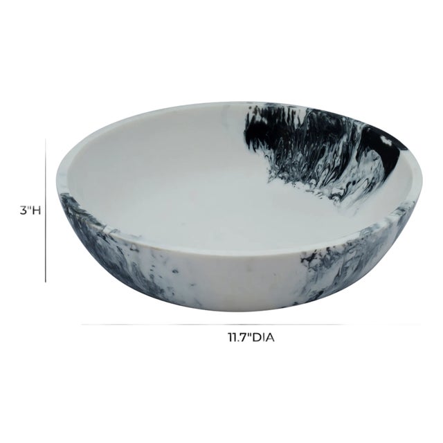Swirled resin patterns give the Mera collection its one-of-a-kind artistry, with each platter, bowl, and tray showcasing...
