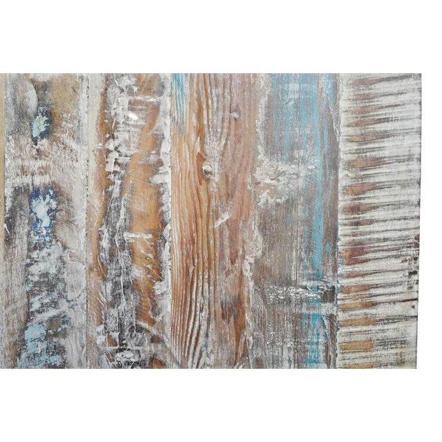 Vintage Rustic Reclaimed Wood Flooring Tiles For Sale In Los Angeles - Image 6 of 7