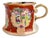 Red Scale Conversation Cider Mug with Hydra Handle from Mason's Patent Ironstone, 1820s For Sale