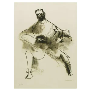 Abraham Rattner (1893-1978) Black and White Limited Edition Print, Signed and Numbered