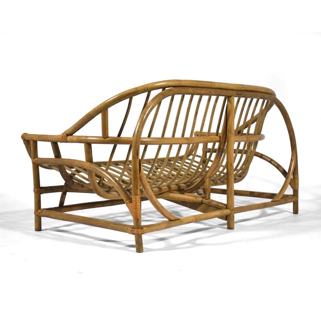 Rattan Sofa by Clark Casual For Sale In Chicago - Image 6 of 10