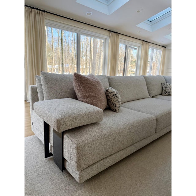 Jean-Marie Massaud for Poliform Bristol Modular 3pc Contemporary Sofa Sectional For Sale In Detroit - Image 6 of 17