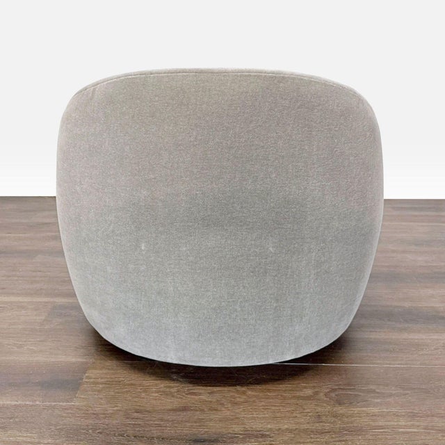 Modern Maiden Home Oliver Modern Swivel Lounge Chair in Limestone For Sale - Image 3 of 4