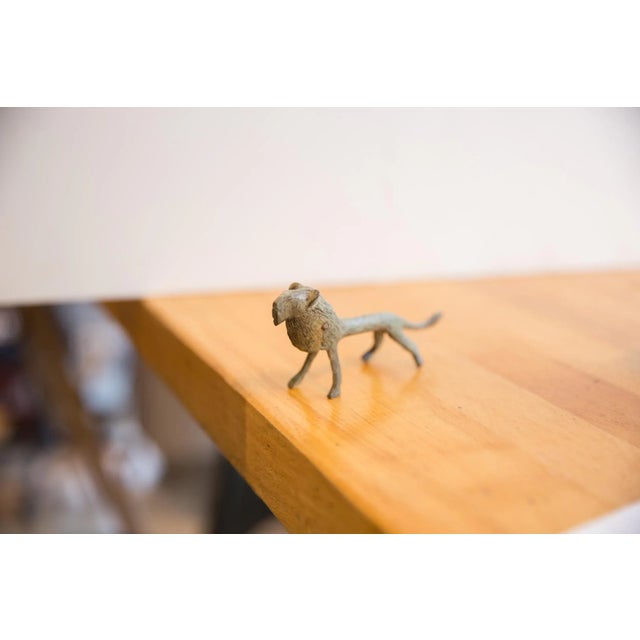 African Vintage African Oxidized Lion For Sale - Image 3 of 5