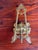 1960s Art Nouveau Farmhouse Style Brass Easel For Sale - Image 5 of 5