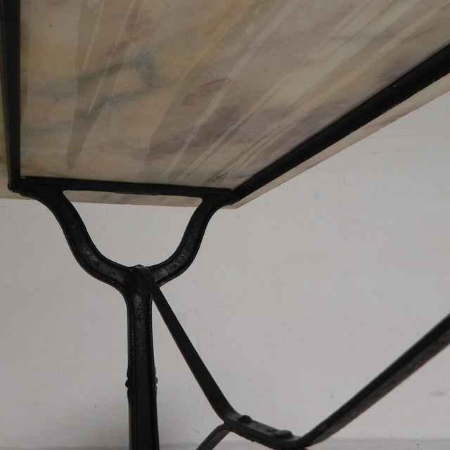 Bistro Table with Marble Top and Cast Iron Frame, Paris, France, 1930s For Sale - Image 14 of 18