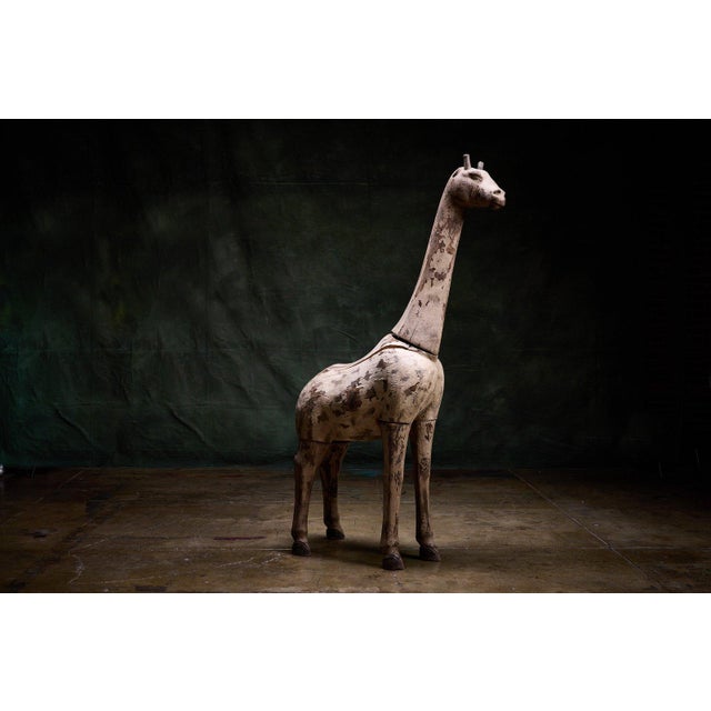 19th Century French Giraffe Sculpture - 6' Tall For Sale - Image 4 of 5