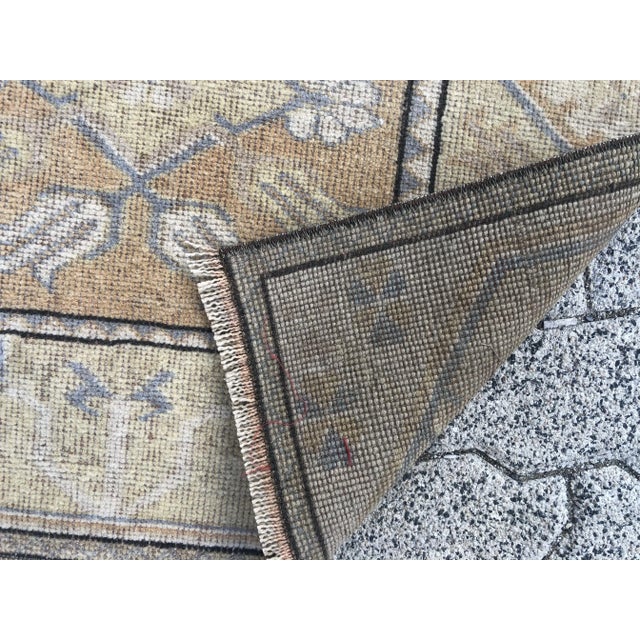 1960s Small Oushak Nomadic Style Rug For Sale - Image 10 of 11