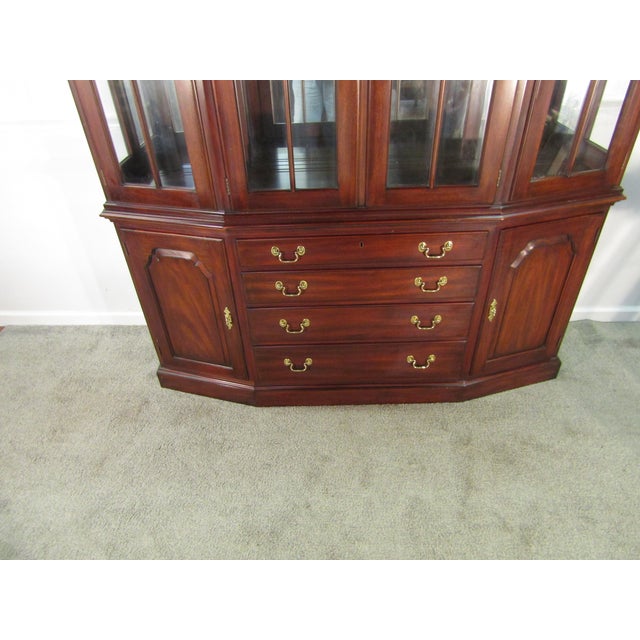 Henkel Harris Henkel Harris Solid Mahogany China Cabinet For Sale - Image 4 of 12