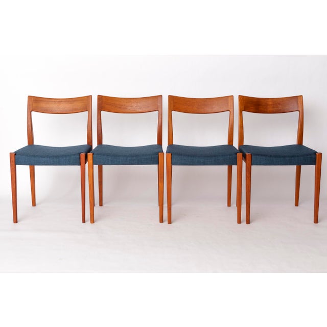 Set of 4 Vintage Dining Chairs by Yngve Ekström for Hugo Troeds, Sweden Model: Kontiki | Designed in the 1960s Bring...