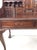 Vintage Walnut Chippendale Style Open Front Writing Desk With Brass Hardware For Sale - Image 10 of 18