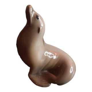 Rare Vintage Royal Copenhagen Denmark Seal Figurine For Sale