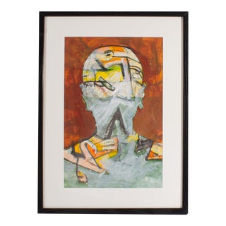 Abstract Mixed Media Painting by James L. Bruch For Sale