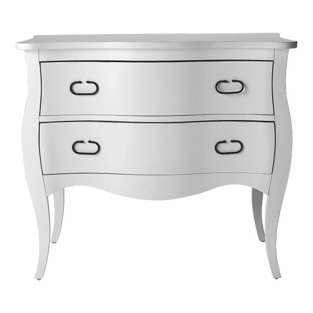 Rochelle 2 Drawer Chest, White For Sale