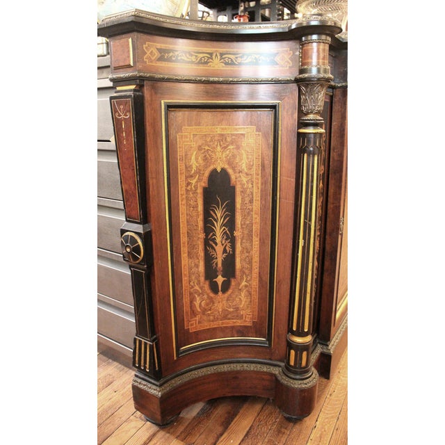 Traditional Antique Renaissance American Rosewood Credenza For Sale - Image 3 of 9