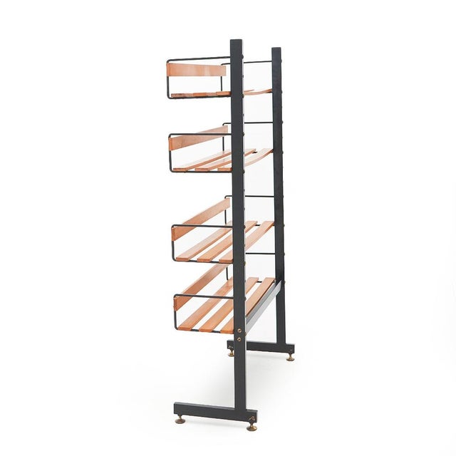 Metal and Ash Bookcase, 1960s For Sale - Image 6 of 13