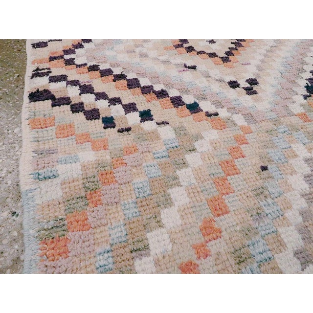 Mid 20th Century Galerie Shabab Collection Mid-20th Century Turkish Anatolian Throw Rug For Sale - Image 5 of 10