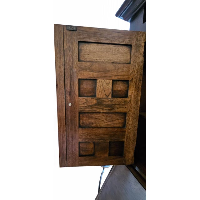 Brown 1960s Vintage Drexel, Et Cetera Spanish Style Executive Secretary For Sale - Image 8 of 16