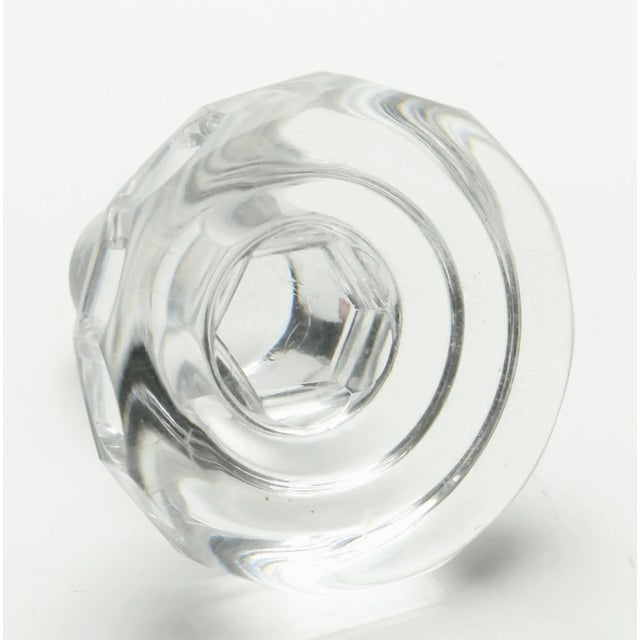 20th Century Belgian Cut-Crystal Decanter from Val Saint Lambert, 1826, Set of 2 For Sale - Image 4 of 11