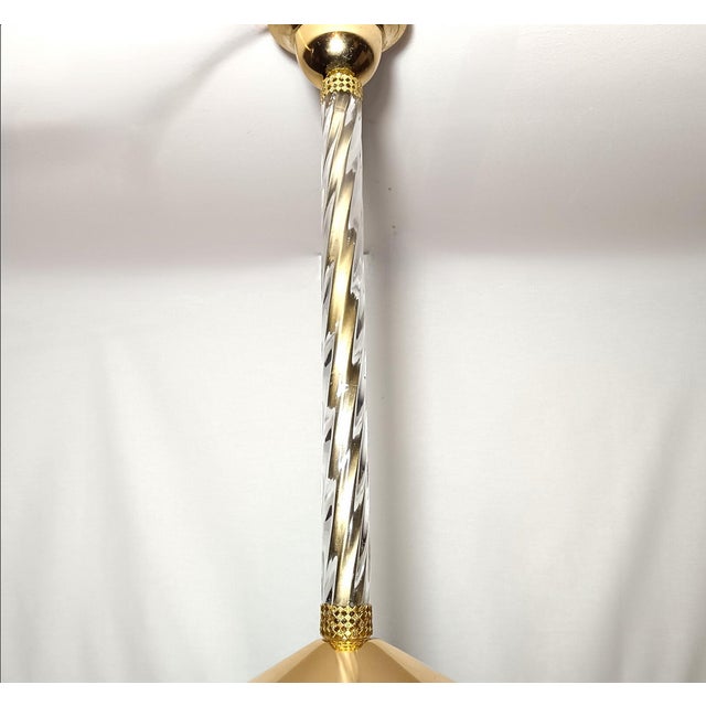 Vintage Murano Glass Pendant Light by Ercole Barovier for Barovier & Toso, 1960s For Sale - Image 9 of 14