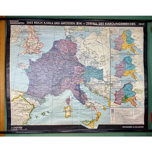 German Empire Map Poster For Sale - Image 10 of 10