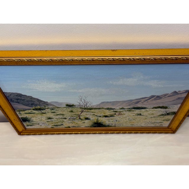 2000 - 2009 Realism Southwestern Landscape Chisum Trail New Mexico Signed Oil Painting Dated 2002 Signed For Sale - Image 5 of 18