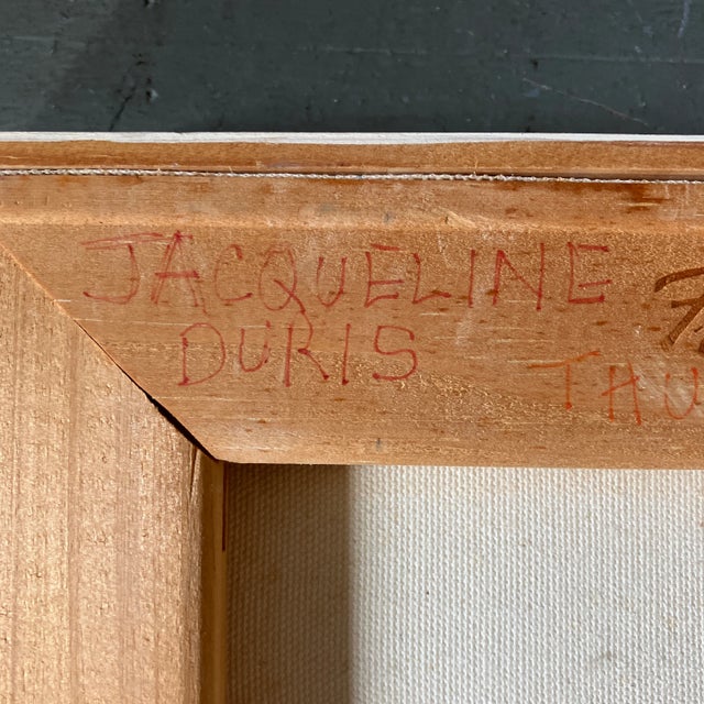 Wood 1990’s Original Pafa Student Abstract Still Life Painting For Sale - Image 7 of 8