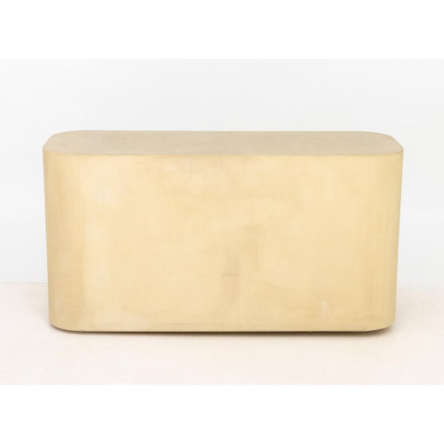Beige Karl Springer Style Beige Grasscloth Sideboard For Sale - Image 8 of 8