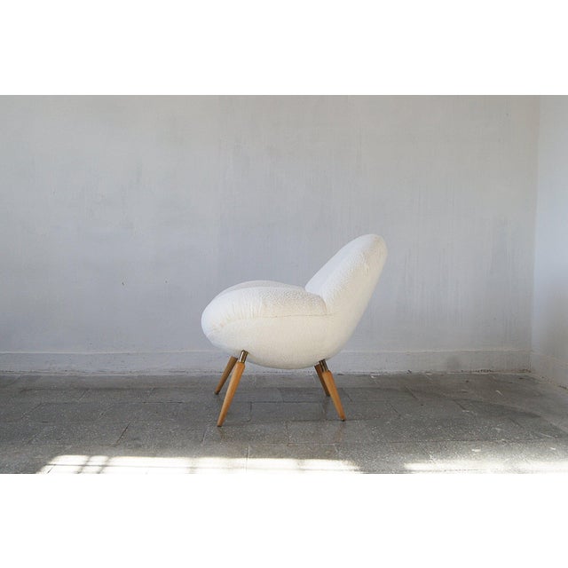 Fantastic organic shaped armchair designed by Fritz Neth , manufactured by Correcta Foams Company, Germany 1950. Wonderful...