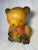 1980s Vintage Handmade Wood Gift Bear For Sale - Image 5 of 9