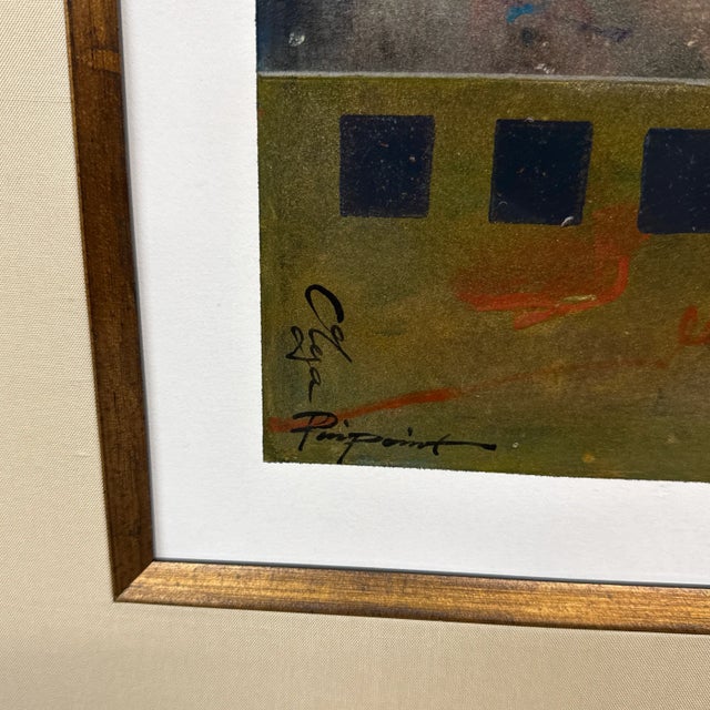 Abstract Abstract Mixed Media Art Work, Framed With Museum Glass For Sale - Image 3 of 10