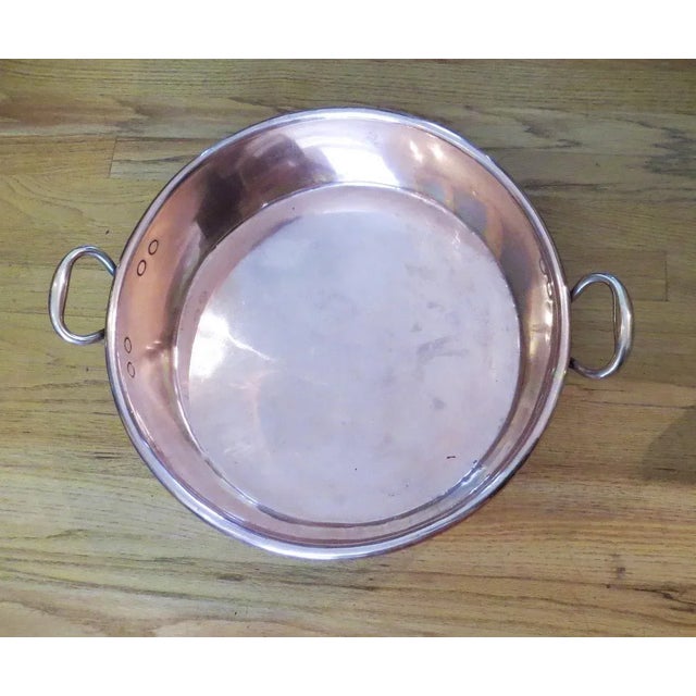 Copper English Very Copper Cream Preserves Pan Pot by Benham & Froud Retailed by Harrods London For Sale - Image 8 of 10
