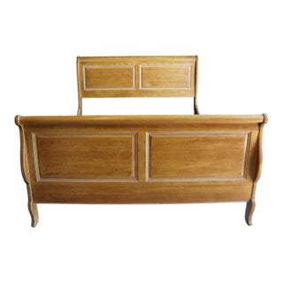 Ethan Allen Country French Queen Sleigh Bed For Sale