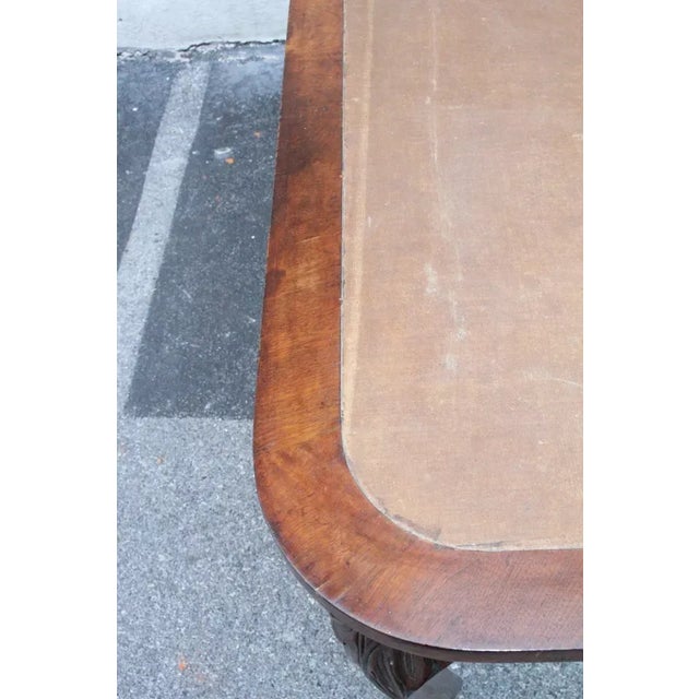 Italian Walnut Continental Center Sofa Serving Table, 19th C. For Sale In Philadelphia - Image 6 of 7
