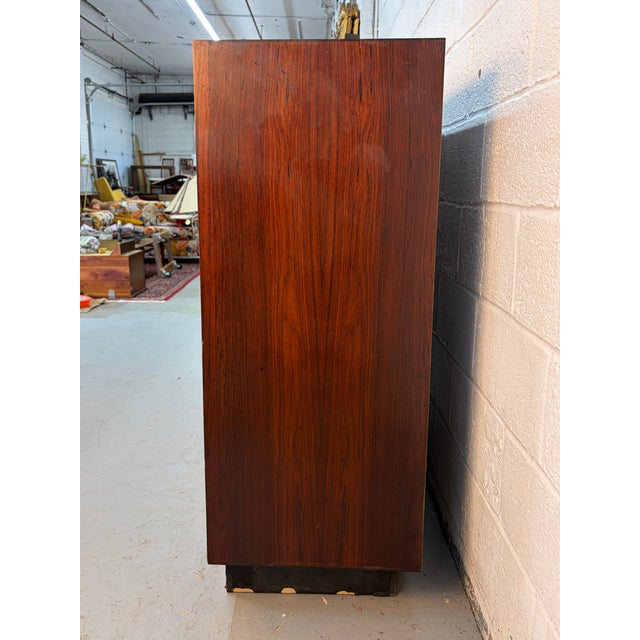 Danish Mid 20th Century Modern Rosewood Tambour Door Chest by Dyrlund For Sale - Image 11 of 13
