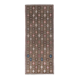 Vintage Brown Turkish Karapinar Rug 3'1'' X 7'4'' For Sale