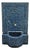 Petrol Blue Handmade Moroccan Mosaic Tile Fountain For Sale