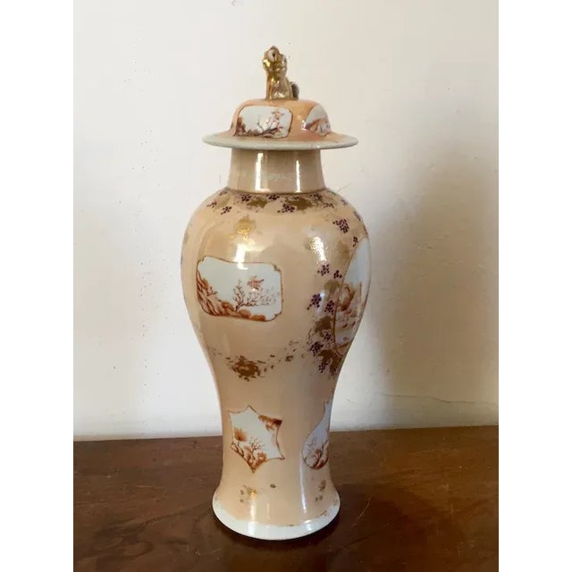 1810 Chinese Export Porcelain Vase & Cover For Sale In New York - Image 6 of 11