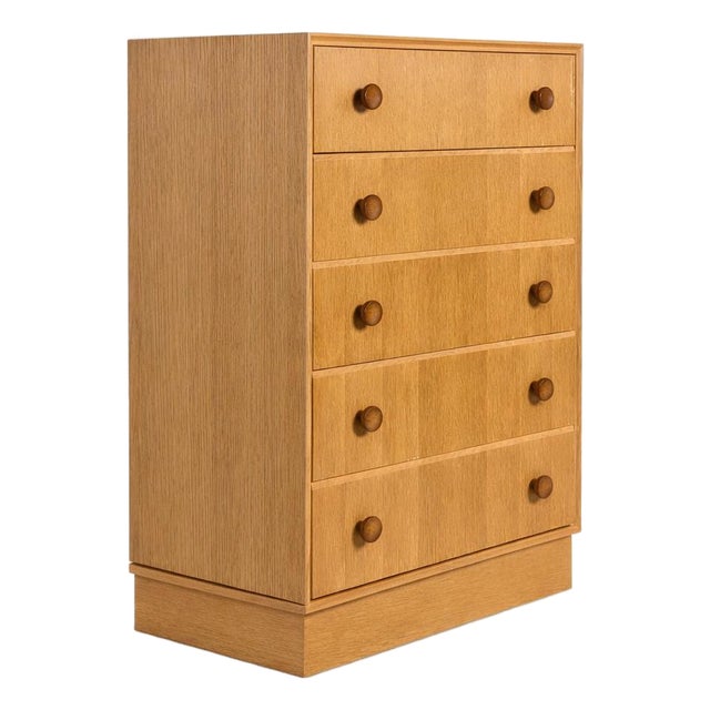 Mid-Century Oak Tallboy Chest of Drawers from Meredew, 1960s For Sale