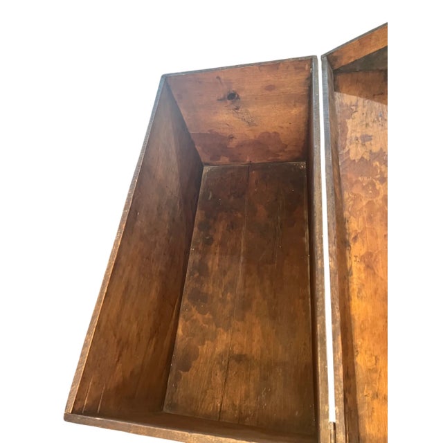 Monumental Antique French Provincial Blanket Coffer, Early 1700s - Grand Scale Original Iron Hardwar For Sale - Image 11 of 12